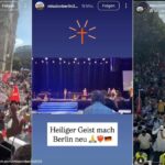 Bilder vom Jesus-Marsch und der Missionsveranstaltung Mission-Berlin (Quelle: Instagram)