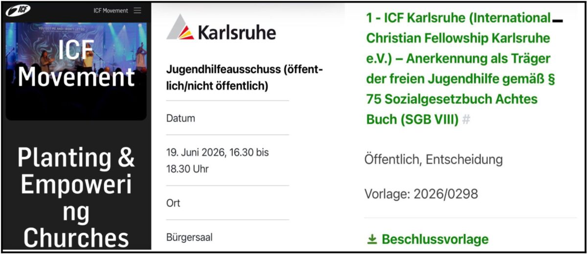 Offener Brief zur geplanten Anerkennung des ICF Karlsruhe als Träger der freien Jugendhilfe